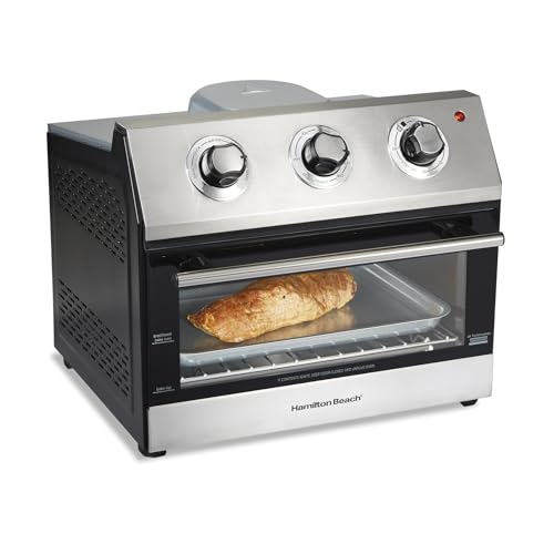 Horno digital con Freidor con Aire 31222 Hamilton Beach/1800 watts de potencia/ 5 funciones de uso/Temporizador/Capacidad de una pizza de 30 cm