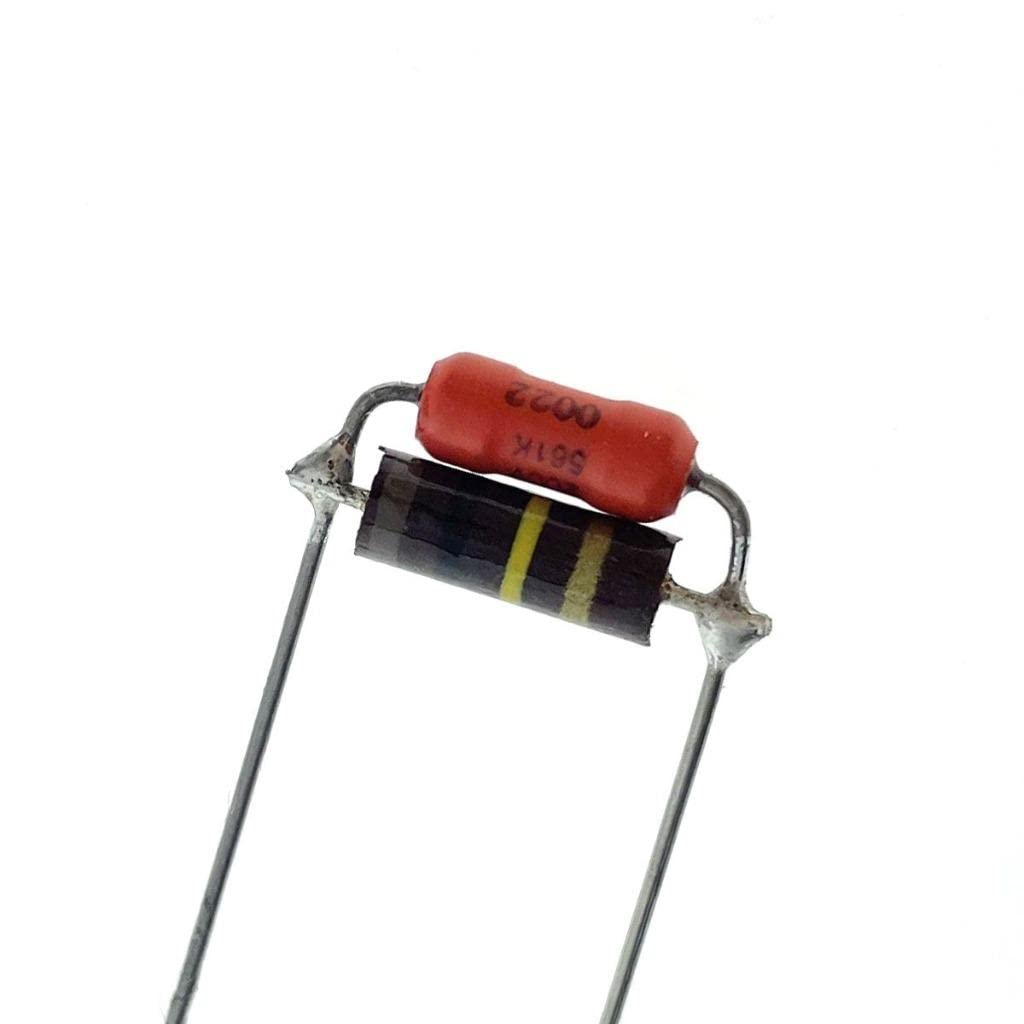 Kit de circuito de purga agudos de volumen para guitarra eléctrica, 2 unidades, condensador de tapa de guitarra SBE con resistencia Allen Bradley