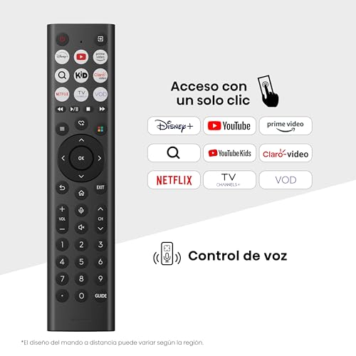 Hisense Television A65N (Modelo 2025) Pantalla 75 Pulgadas, Smart Vidaa TV UHD 4K,Control Remoto por Voz con Alexa, Dolby Vision, Amplia Gama de Colores, DTS Virtual: X, mira TV en Vivo sin Cable