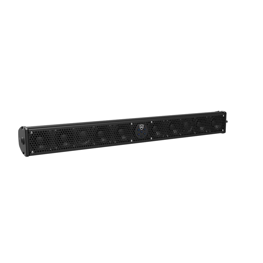 wet sounds Barra de Sonido negra STEALTH-10 Ultra HD | 10 Altavoz-Unidad de 300 vatios con un Nuevo Control Remoto inalámbrico RF
