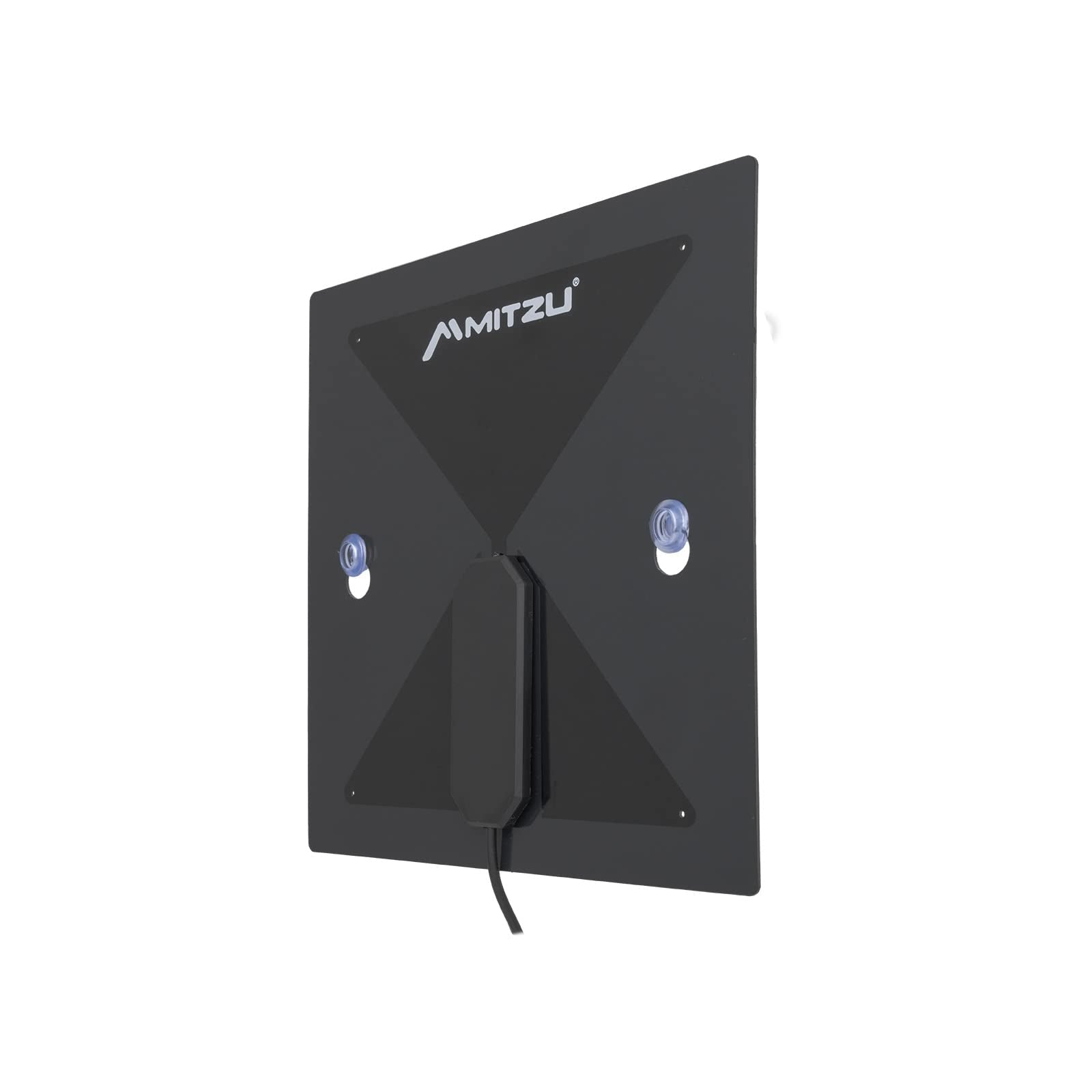 Mitzu Antena Digital Interiores HD THD-3011 470-810 MHz con Cable de 3 m, Color Negro, Ultradelgada
