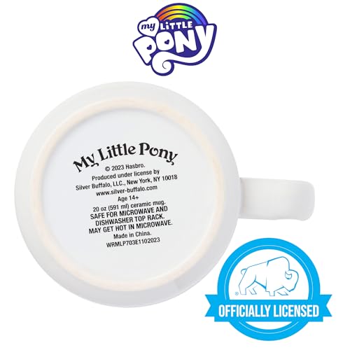 Taza de Cerámica Silver Buffalo My Little Pony Sunlight, Windy y Skydancer para Campista de 20 Onzas
