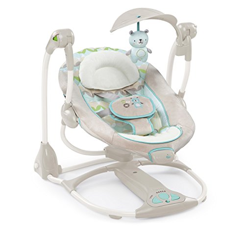 Ingenuity ConvertMe Swing-2-Seat - Hamilton, Color Beige, Paquete de 1