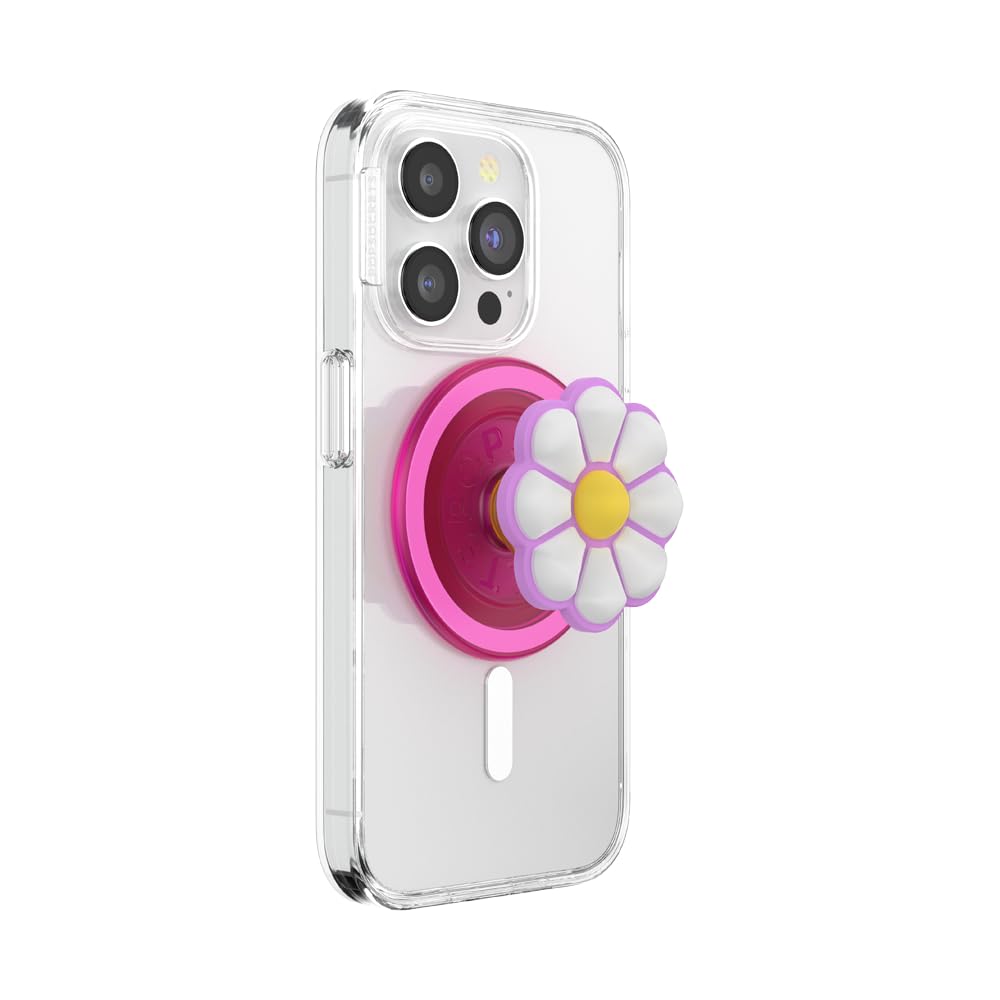 Agarre Magnético PopSockets Doodle Daisy Boca Compatibilidad con Carga Inalámbrica