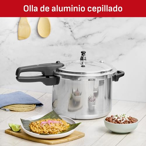 Olla Express T-fal Plateada 7.6L con Cinco Sistemas de Seguridad y Fácil Limpieza