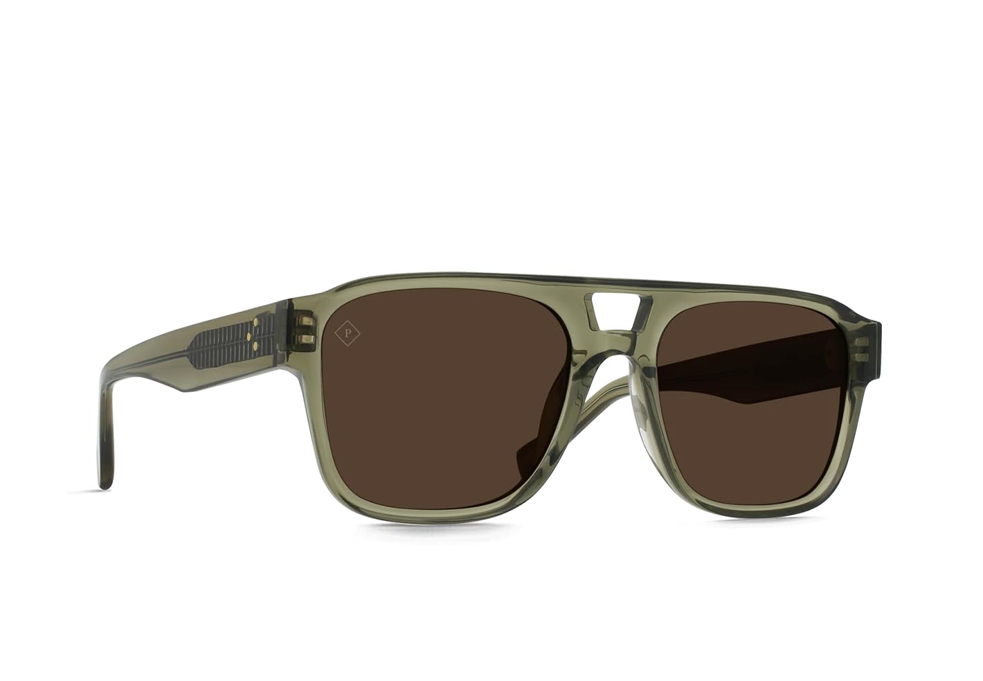 RAEN Rifka - Gafas de sol unisex estilo aviador rectangulares con protección UV - Lentes polarizadas Cambria/Marrón vibrante (Tamaño 54 mm) - Lentes polarizadas