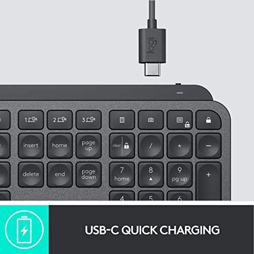 Teclado Inalámbrico Avanzado Logitech MX Keys Grafito Renovado