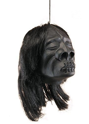 Loftus Mini Shrunken Head Halloween Decoración 7,6 cm Prop, color negro