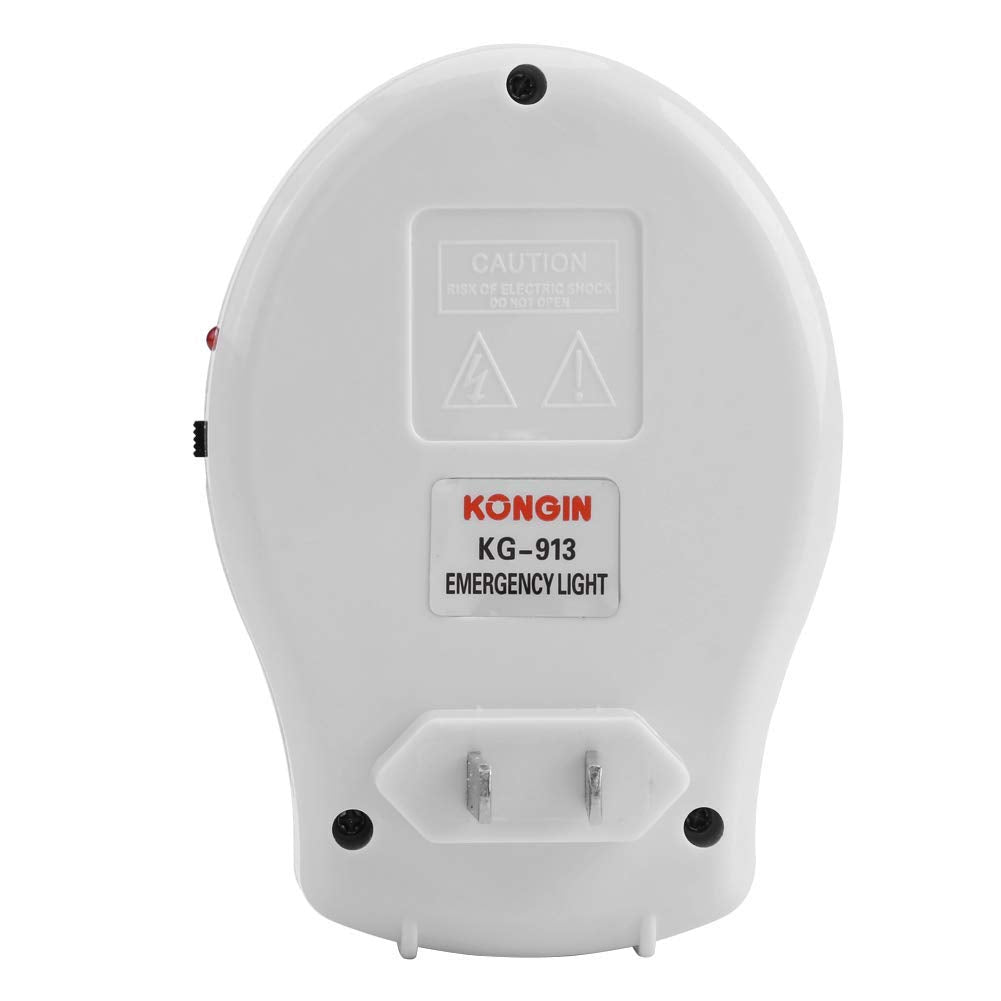 Lámpara de Luz de Emergencia LED Recargable con Enchufe US para Hogar Automática en Fallos de Alimentación