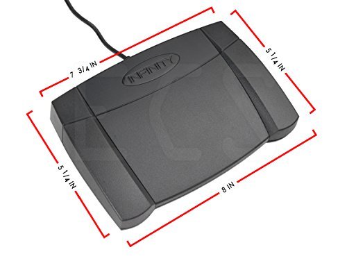 Pedal de Control USB Executive Communication Systems Infinity 3 para Computadora