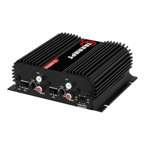 Amplificador de Audio para Coche Taramps TS 400x4 Negro Entrada Automática 400 Vatios RMS Rango Completo Multicanal