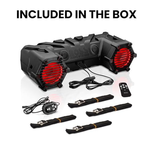 BOSS Audio ATV30BRGB All Terrain 450 Watt Sound System with Internal Amp 6 5 Speakers