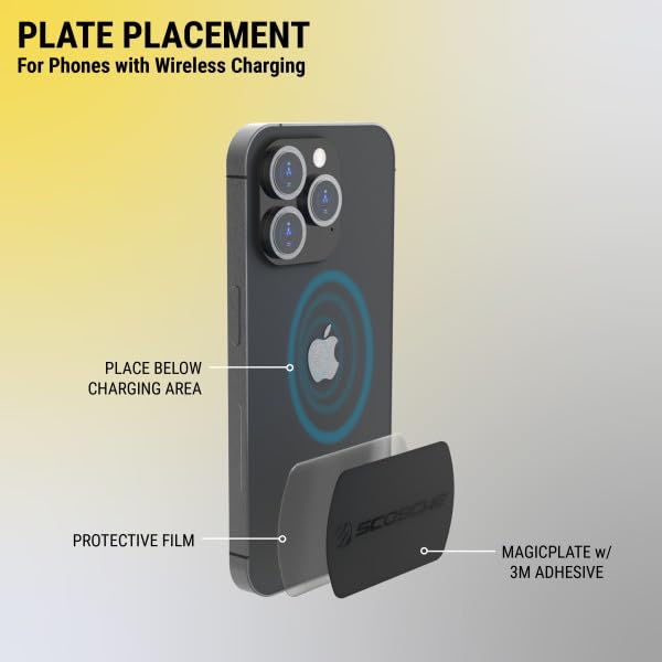 Sistema Magnético para Teléfonos Inteligentes Scosche MagicMount Negro Regular