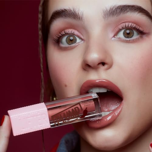 Maybelline Gloss rellenador de labios, Lifter Plump, tono Blush Blaze 001, 5.4 ml - Brillo labial voluminizador, volumen instantáneo y duradero, fórmula picante