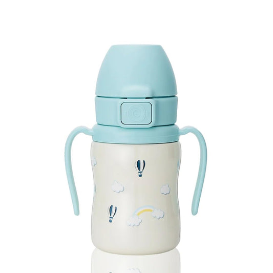Vaso de Acero Inoxidable GROSMIMI Aire aislado a Prueba de Derrames para Niños Pequeños
