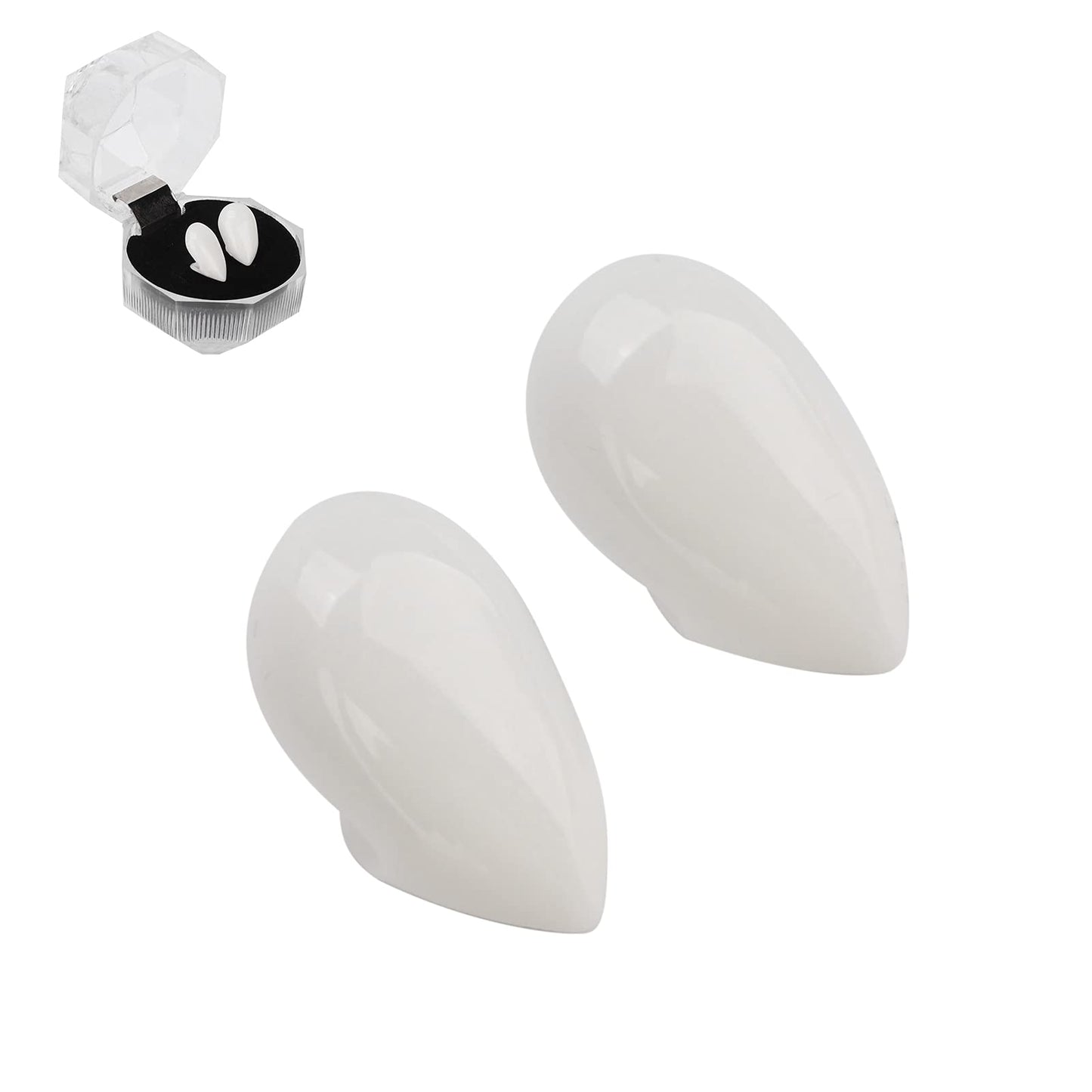 Colmillos Vampiro Cosplay Fiesta 13 mm Accesorio Disfraz para Hombre Lobo