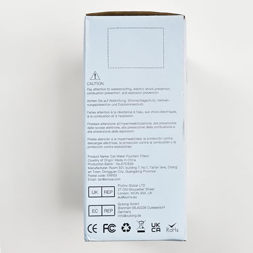 katzenbrunnen SOOFPET - Filtros de fuente de agua para gatos: 16 piezas (8 filtros de carbono + 8 filtros de esponja) filtros de repuesto para fuente de gato de acero inoxidable de 110 oz/3.2L
