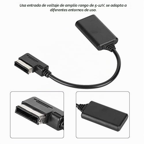 Cable de Audio Terisass Bluetooth5.0 AUX Adaptador de Interfaz de Música para A1 S8 AMI MMI MDI