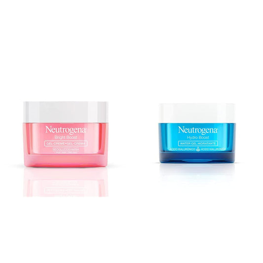 Crema Facial en Gel Neutrogena Bright Boost Neoglucosamina 50 g + Hidratante Facial Hydro Boost Water gel 50 g