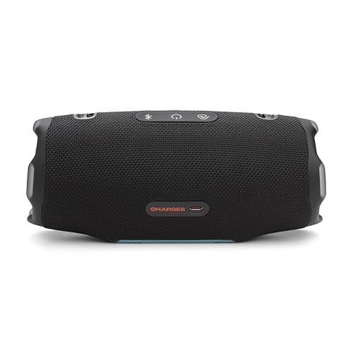 JBL Charge 6 Bocina Portátil Bluetooth, Batería Integrada, IP67 función de Carga USB - Negro/Naranja