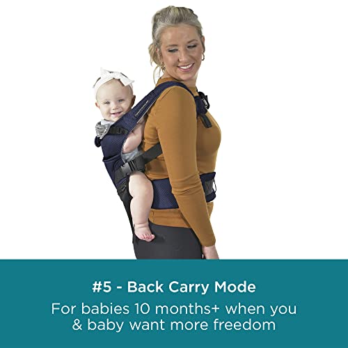 Contours - Portabebés para recién nacidos a niños pequeños | Journey GO 5 posiciones convertible fácil de usar con bolsillos para hombres y mujeres, cara hacia dentro, cara hacia fuera, parte