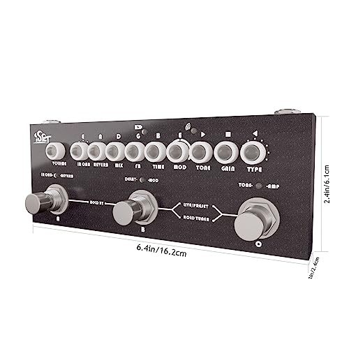 ISET Cube - Pedal multiefectos para guitarra eléctrica y bajo True Bypass