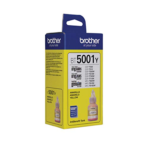 Brother BT5001Y Botella de tinta amarilla, 5,000 Paginas