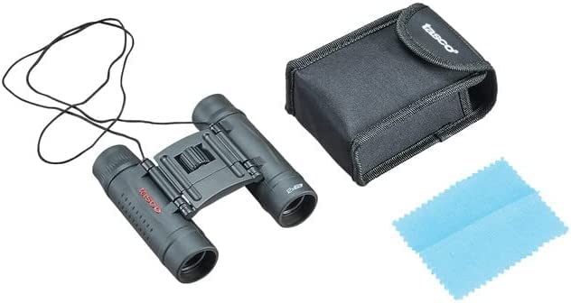 Binoculares Tasco Negro 12x25 mm para Viajes y Actividades al Aire Libre