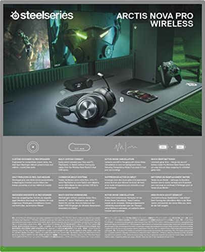 Auriculares Inalámbricos SteelSeries Arctis Nova Pro Negro Sonido Signature para Xbox