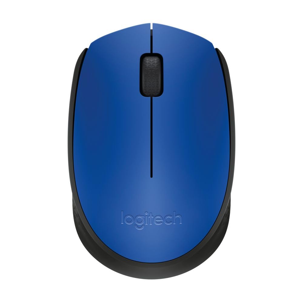 Logitech M170 Mouse Inalámbrico, con tecnología 2,4 GHZ, batería de hasta 12 Meses con modo ahorro, Receptor USB, Cursor y Desplazamiento Preciso, Compatible con Windows, Mac y Chrome - Azul