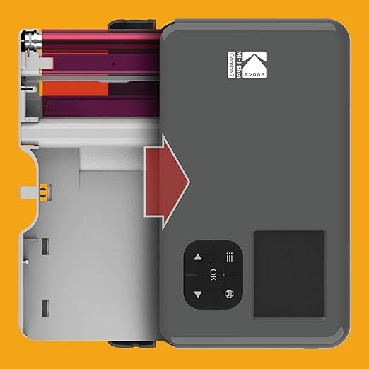 Cartucho de Proceso de Laminado Kodak 4PASS Compatible con Mini 2 Plus y Mini Shot 2 Retro Blanco