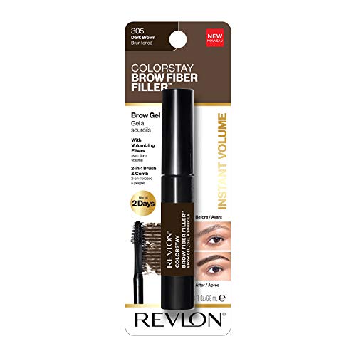 Revlon Colorstay brow filler and fiber tono dark brown Dark Brown