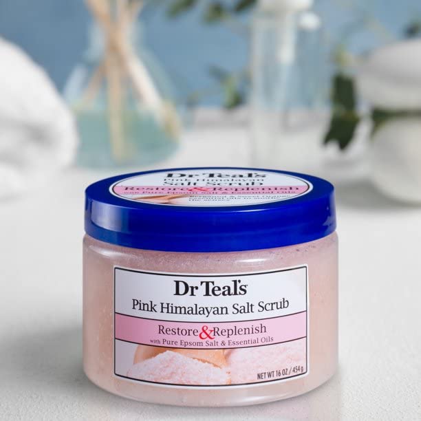 Dr Teal's Dr. Teal's Salt Scrub Pink Himalayan Restore 16 Ounce Jar