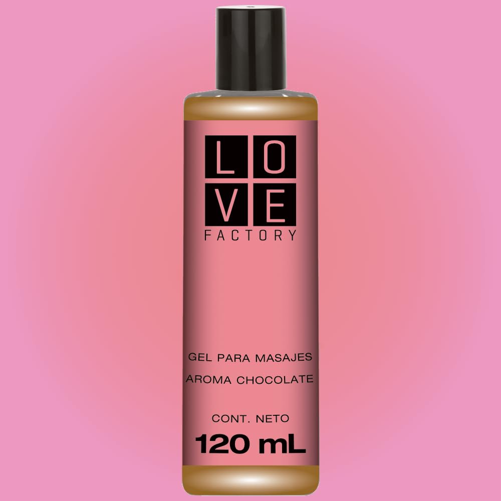 Gel para Masajes Intimos Lubricante Base Agua Libre de Parabeno Love Factory 120 mL (120 mL, Chocolate)