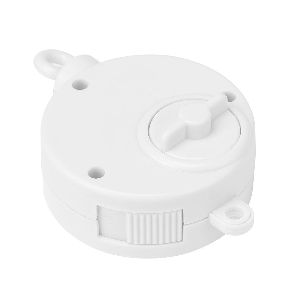 Móvil Musical Mecánico para Cuna de Bebé con Melodías Relajantes Blanco