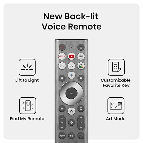 Hisense Serie CanvasTV™ de 65 Pulgadas Clase QLED 4K S7N Dolby Vision HDR Google Smart TV (65S7N, Modelo 2024) - Modo artístico, Panel antirreflejos, visualización Hi-Mate, Marco y Montaje en Pared