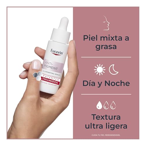 Eucerin Serum facial anti manchas Anti-Pigment Oily Skin Ultra ligero (30 ml) con Thiamidol y Ácido hialurónico para una piel luminosa y sin manchas