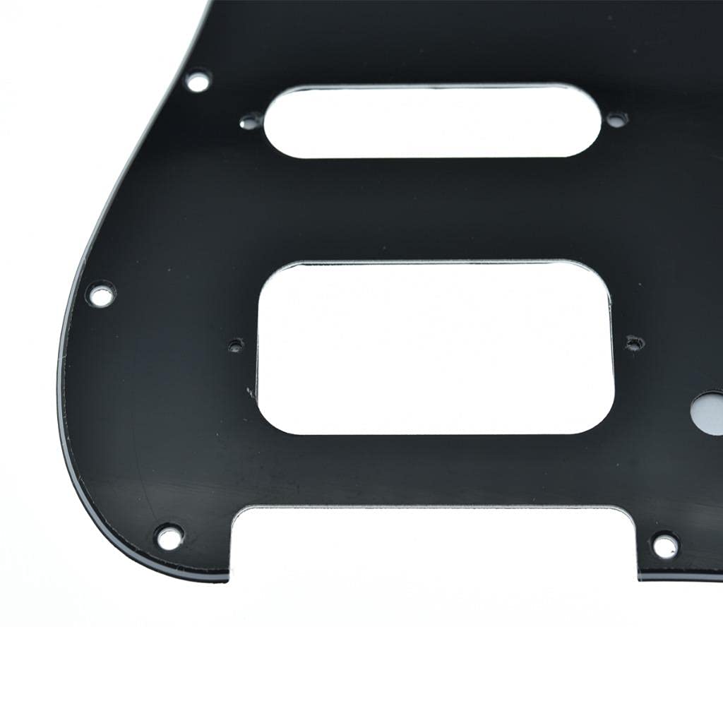 Dopro - Golpeador de guitarra Strat HSS de 11 agujeros, 2 tripulaciones Humbucking para American FD Stratocaster negro