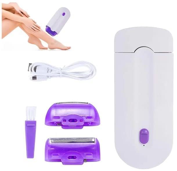 GNDROO Borrador de Pelo Suave y Sedoso de Enfoque, Herramienta Portátil de Depilación Indolora, Depiladora Recargable, Removedor de Vello Suave Al Tacto, Aplicable A Cualquier Parte Del Cuerpo, Regalo