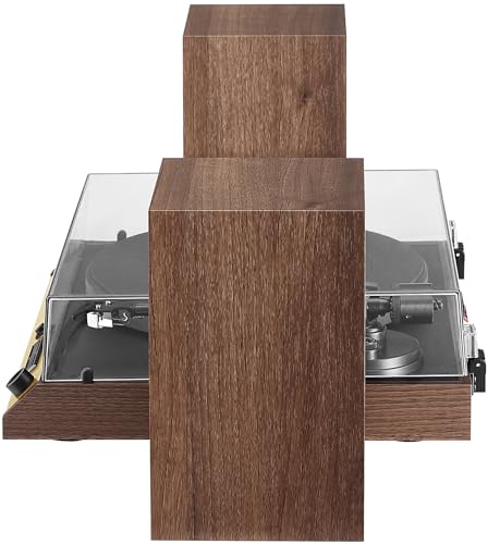 Crosley C72 - Tocadiscos Bluetooth con accionamiento por Correa de 2 velocidades con Altavoces de 80 W, Nogal