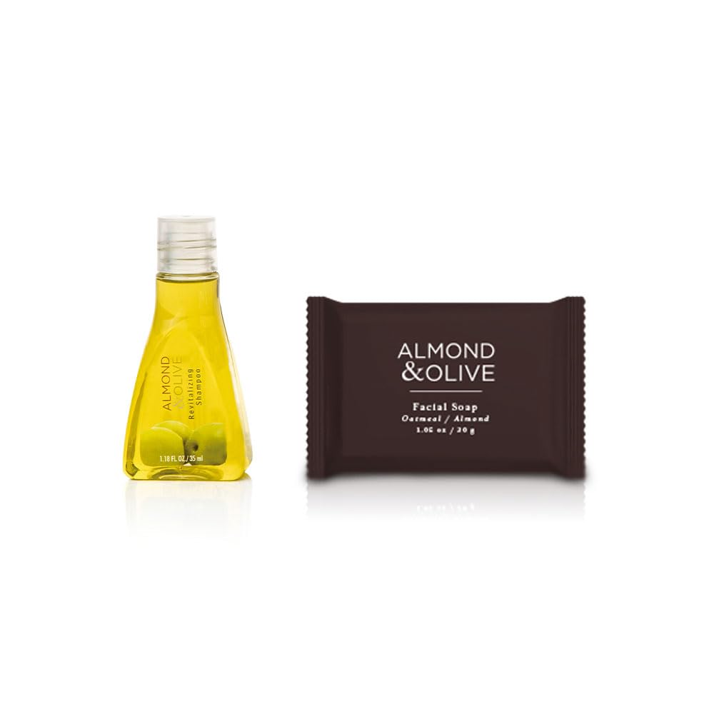 JYPESA Shampoo Hotelero 35 ml y Jabón 20 g, Kit 200 Piezas, Hotel Airbnb