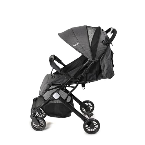 Carriola de Paseo Bebe Motek Livy Maleta Ligera Plegable Gris
