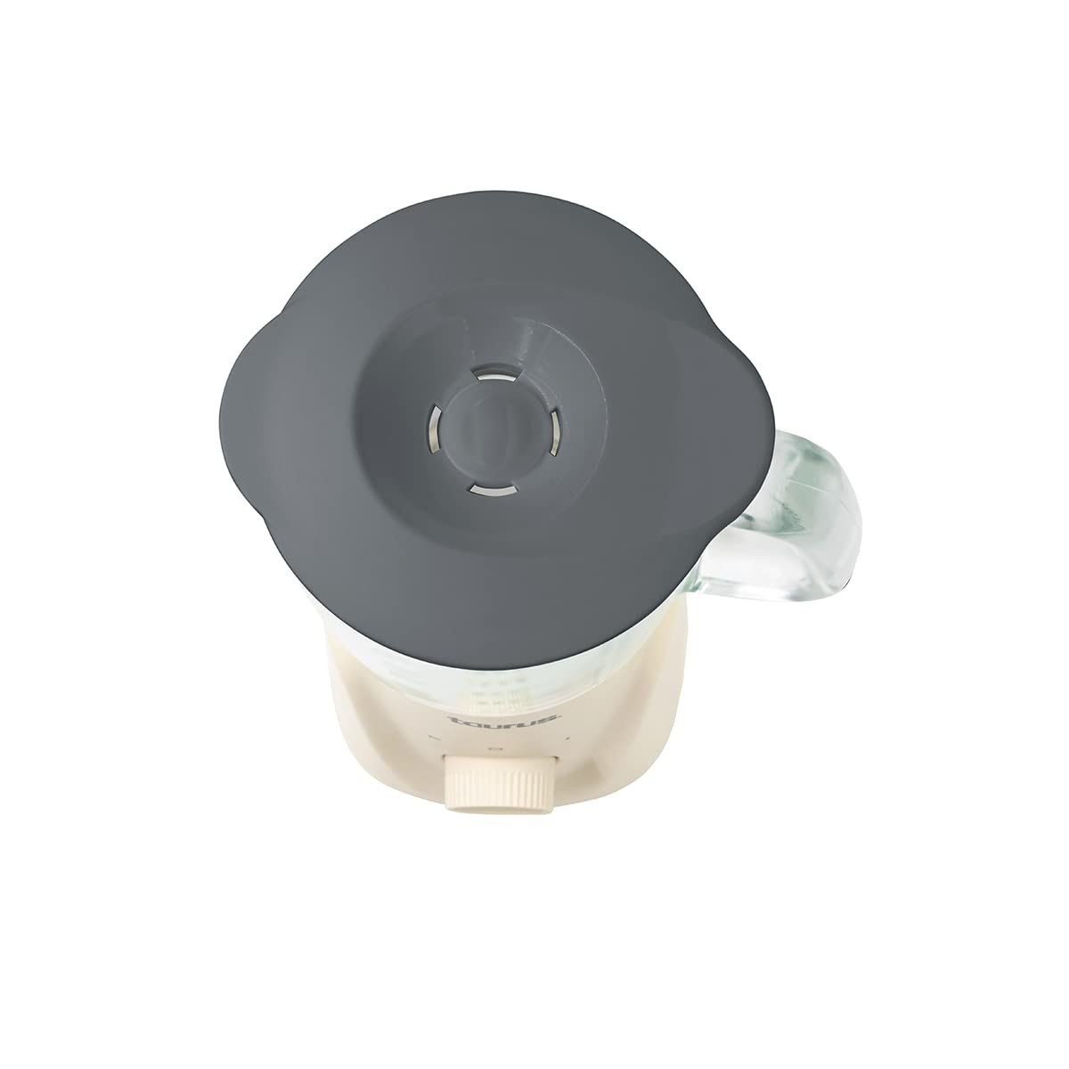 Licuadora de 1L Taurus, 350 Watts 2 Velocidades, Acople Easy Fit de Larga Duración, Cuchillas de Acero Inoxidable, color blanco, modelo MENINAGLASSEC