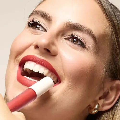 Farmasi Matte Liquid Lipstick - Ruby 24 | Labial Líquido Mate Rojo Intenso | Larga Duración hasta 12 Horas | Alta Pigmentación | Sin Transferencia