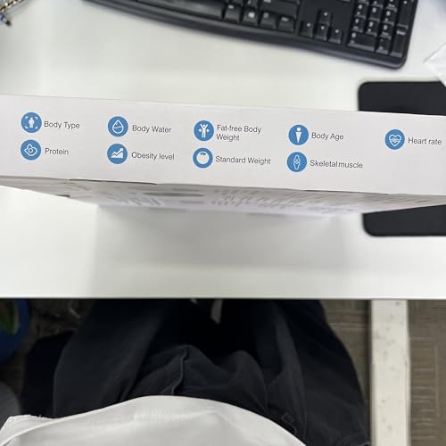 INSMART Báscula de grasa corporal para personas digital con aplicación, báscula Bluetooth para frecuencia cardíaca, grasa corporal, IMC, peso, masa muscular, agua, proteínas, músculos esqueléticos