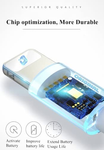 Cargador para iPhone Original, de 25w de Carga Rapida, Certificado MFI, Compatible con iPhone 6 al 14, airpods etc OEM