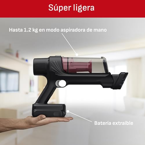 T-Fal Aspiradora Inalámbrica 6 en 1, X-Pert 7.60, Aspiradora de Mano, 140W de Potencia, hasta 45 min de autonomía + Guante de Microfibra Multiusos de Regalo, TY6A73I0CO
