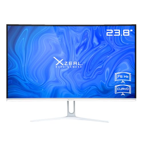 XZEAL XSPMG05W Monitor Starter XST-570 23.8" Curvo FHD Resolución 1920x1080 Color Blanco