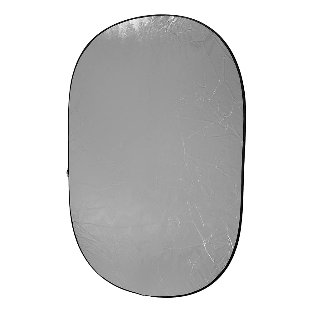 Fotodiox Pro 40x60" 5-in-1 Collapsible Oval Reflector, Silver/Gold/Black/White/Diffuser