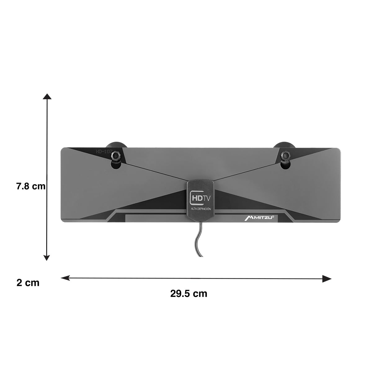 Antena Interior HDTV 470-810 MHz con Cable de 3 Metros THD-3000